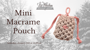 0111 FB Mini Macrame Pouch